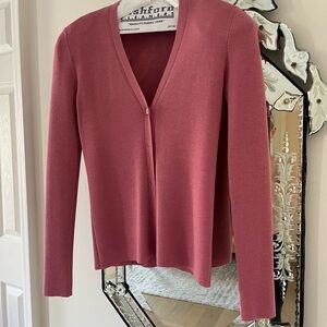 Prada Rose Pink V-Neck Cardigan